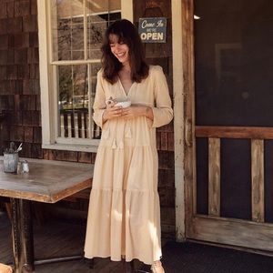 Christy Dawn Paloma Dress - beige xs/s